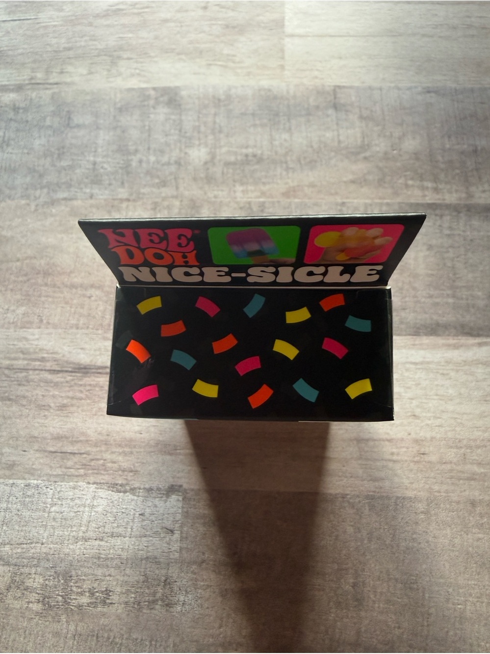 NEW Viral NeeDoh Nice-Sicle Super Solid Squish Rainbow Popsicle Fidget Toy Rare - Picture 3 of 5